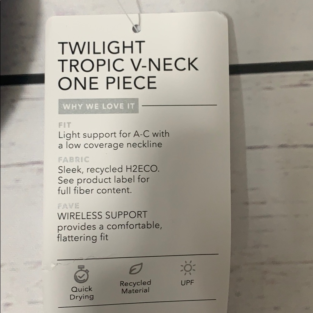 Athleta Twilight Tropic V-Neck One Piece - Picture 6 of 7